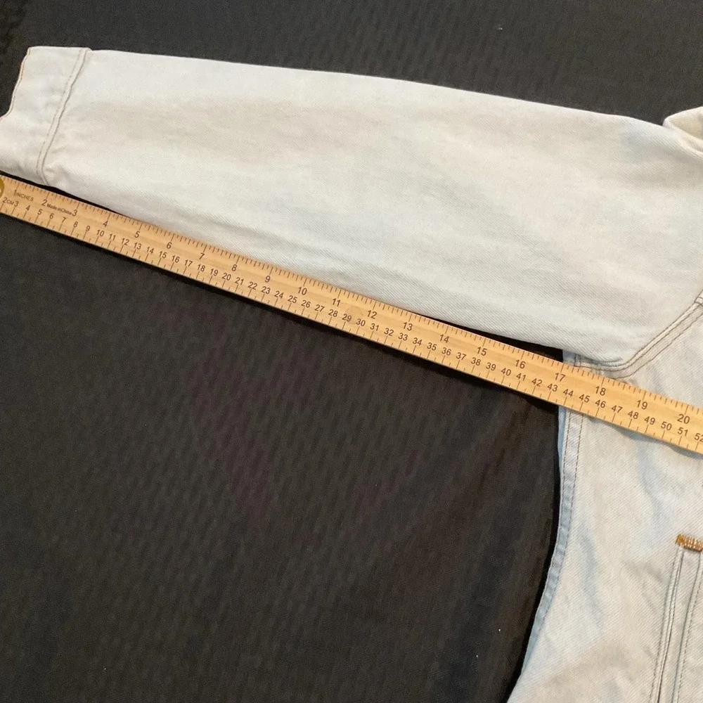 Levi's Jacket Mens Type 2 Medium Blue Light Wash Denim Trucker Button Front